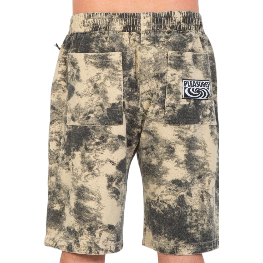 Pleasures Zwarte Cyclone Shorts Green Heren