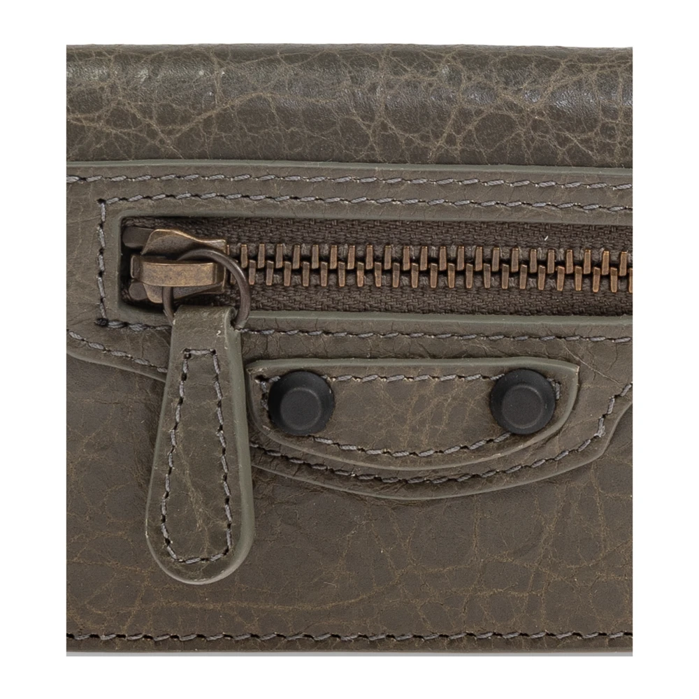 Balenciaga Leren portemonnee Green Dames