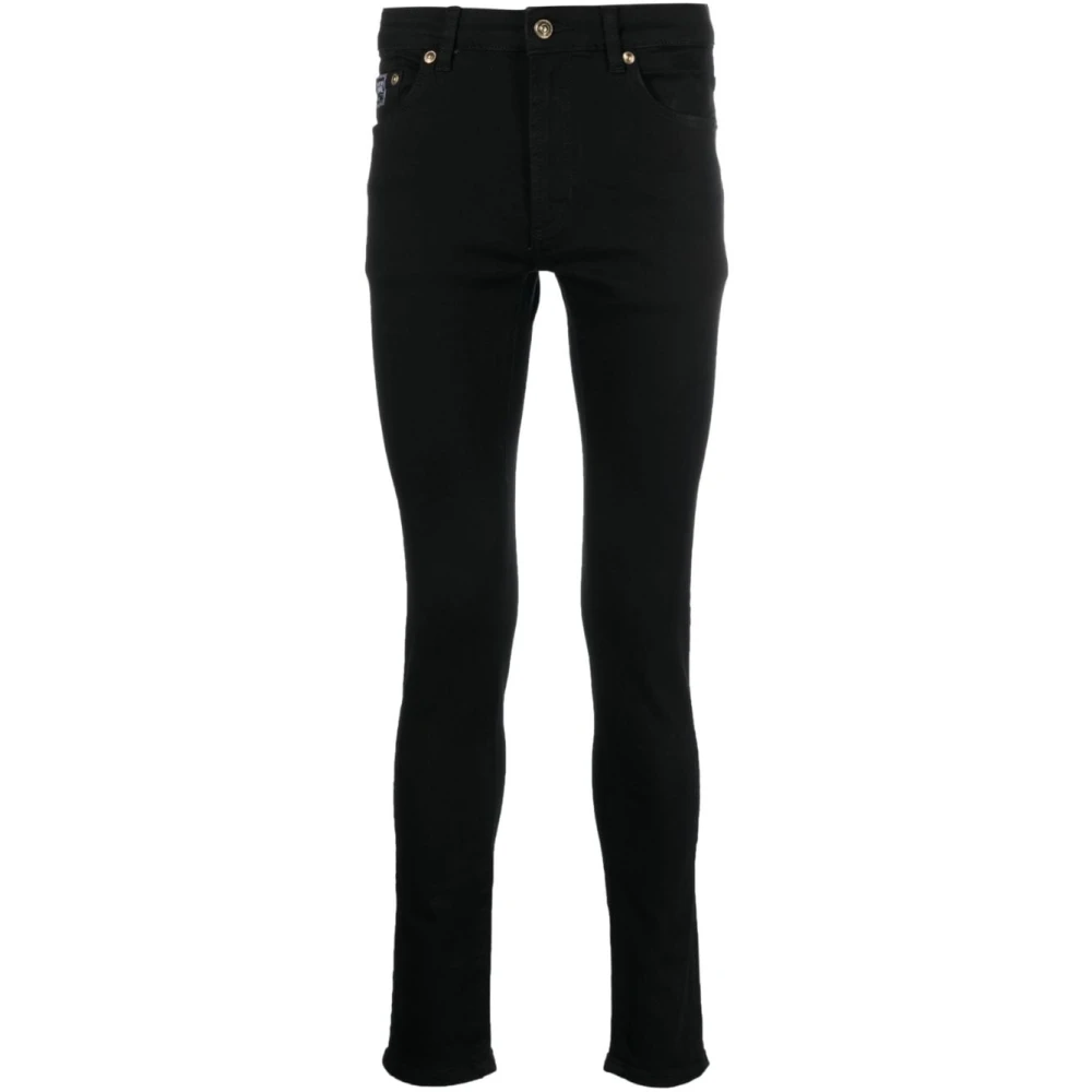 Versace Jeans Couture Stijlvolle zwarte skinny jeans voor heren Black Heren