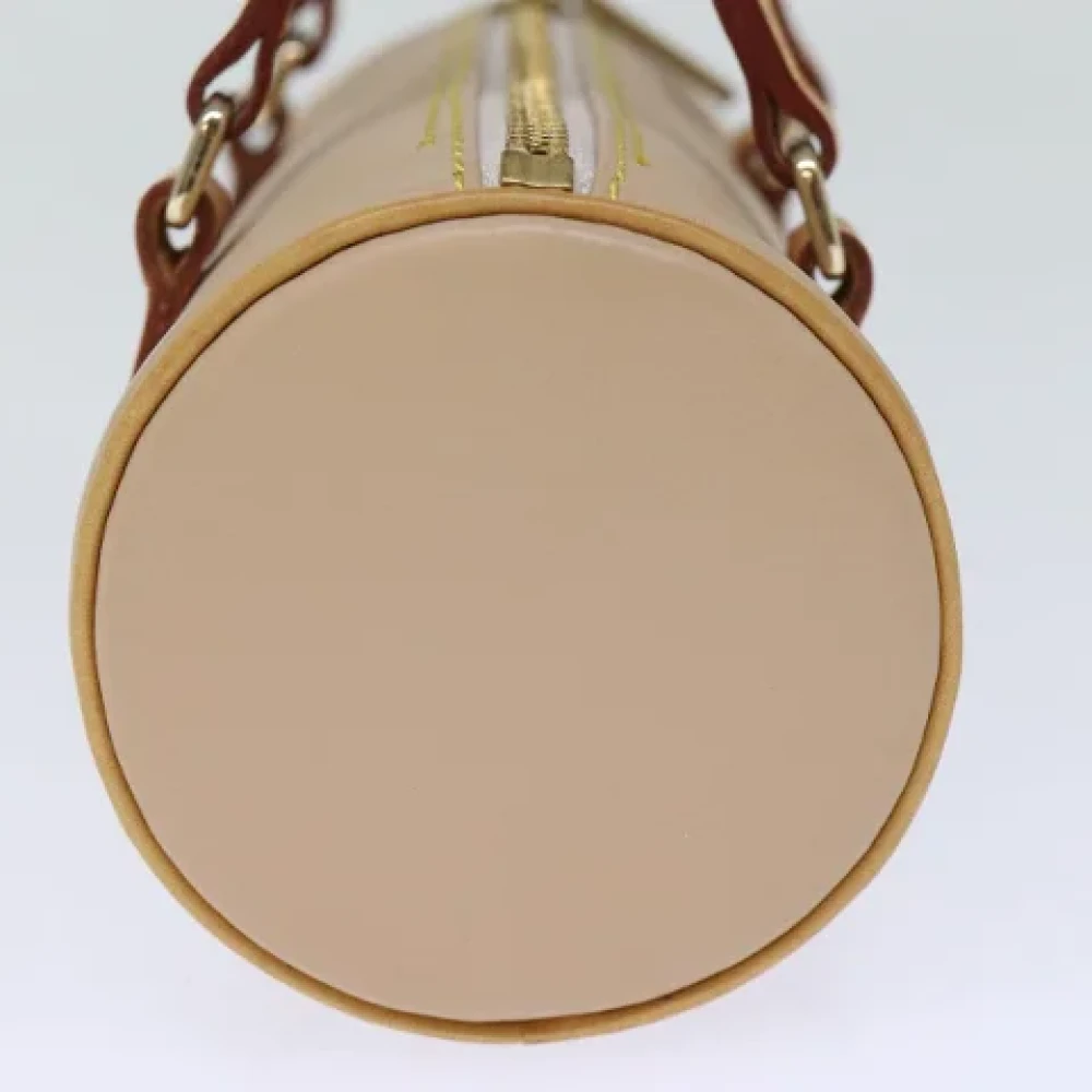 Burberry Vintage Pre-owned Leather handbags Beige Dames
