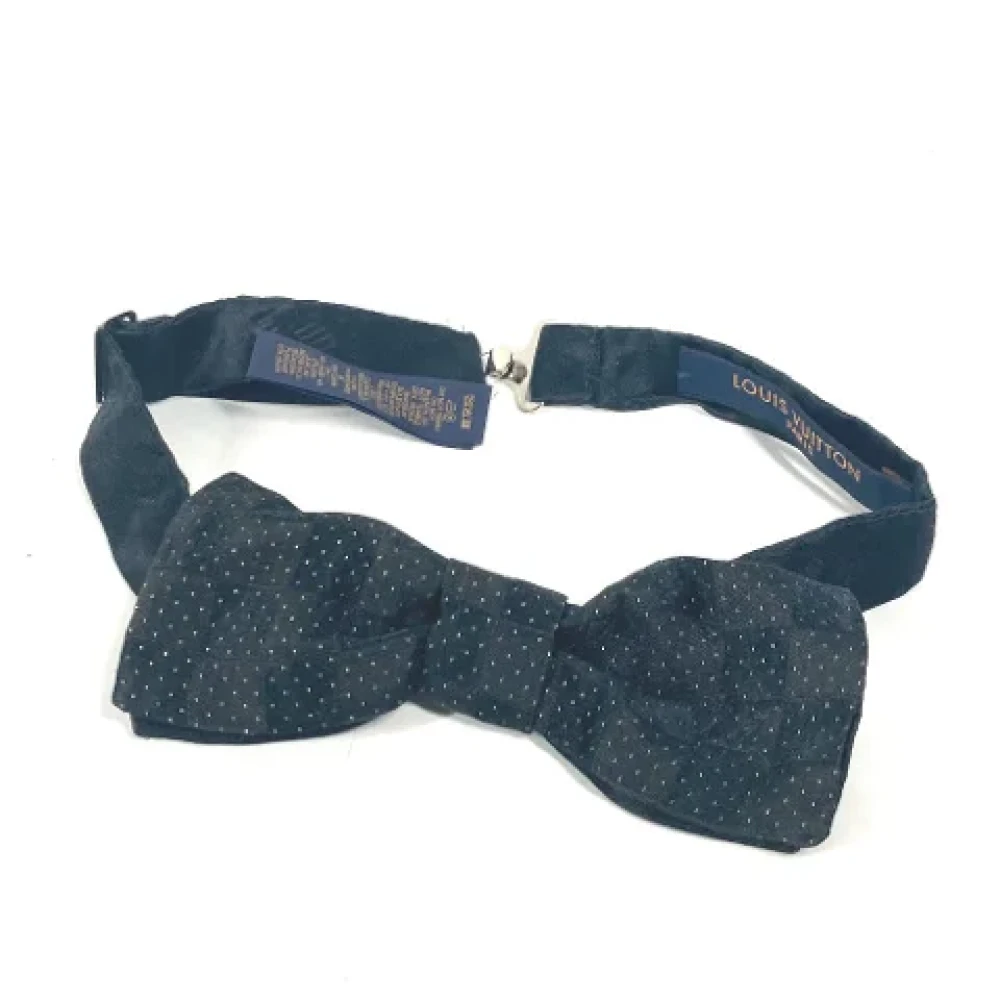 Louis Vuitton Vintage Pre-owned Silk hair-accessories Black Dames