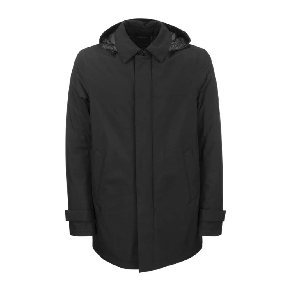 Herno Winddichte Waterdichte Ademende Jas Black Heren