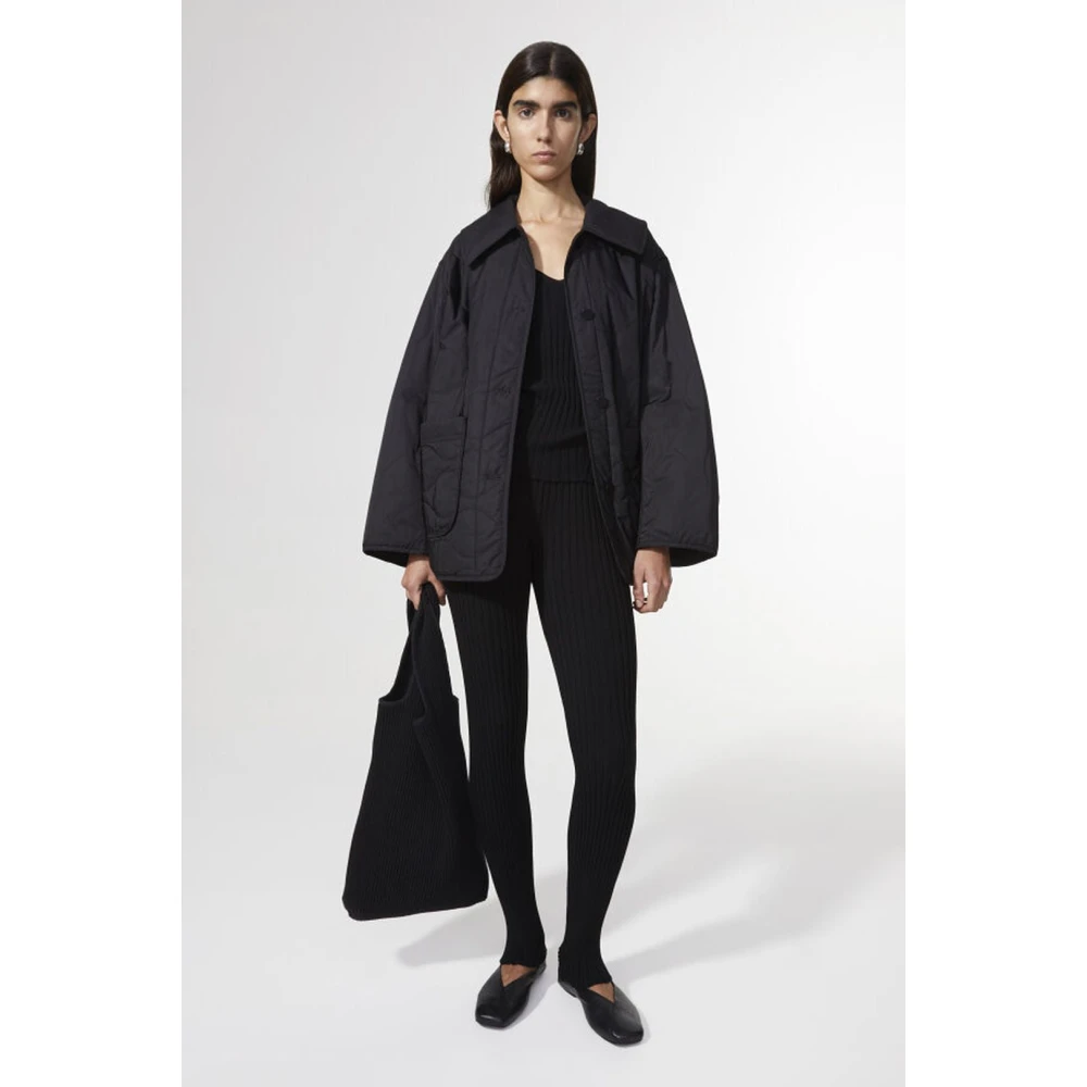 Rodebjer Ribgebreide Broek Black Dames