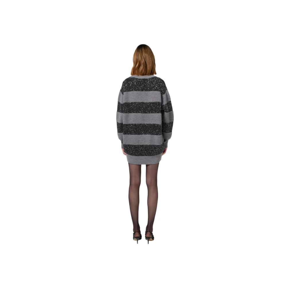 Elisabetta Franchi Stijlvolle Jurken Collectie Gray Dames
