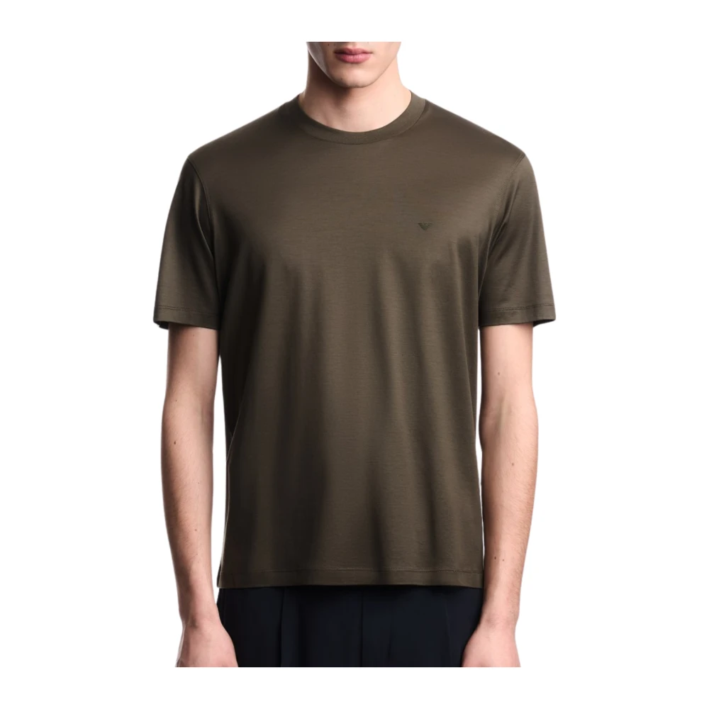 Emporio Armani Men's Gray T-Shirt - T-Shirts - L - Tops