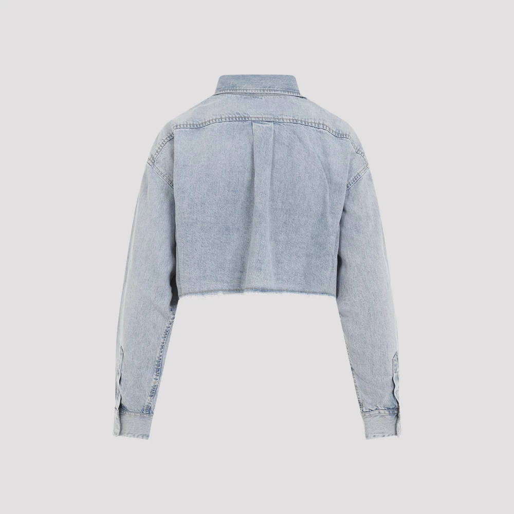 Givenchy IJsblauwe Lyocell Overhemd Blue Dames