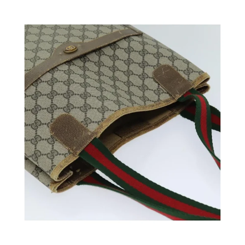 Gucci Vintage Pre-owned Leather totes Beige Dames