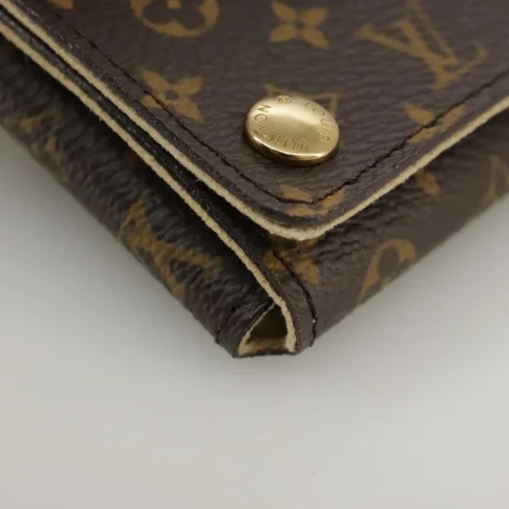 Louis Vuitton Vintage Pre-owned Canvas wallets Brown Dames