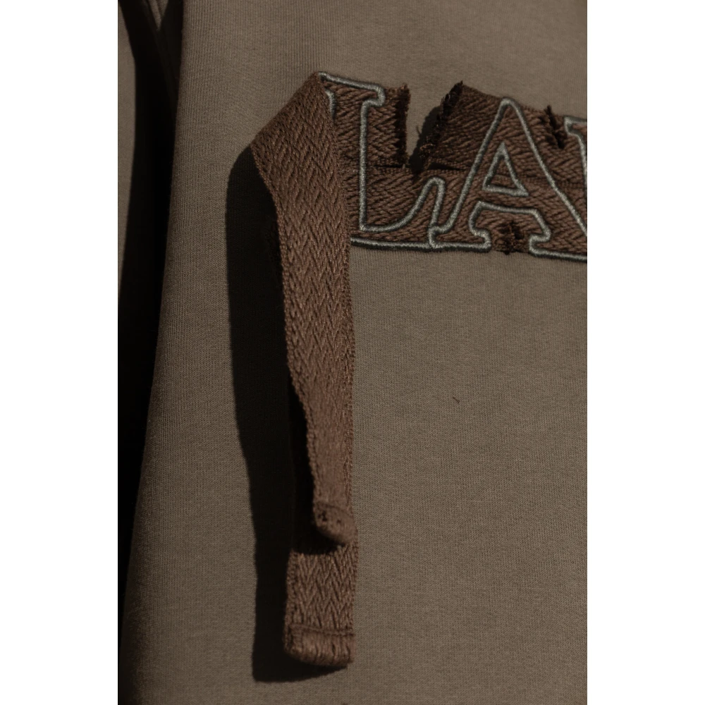 Lanvin Katoenen sweatshirt Green Heren