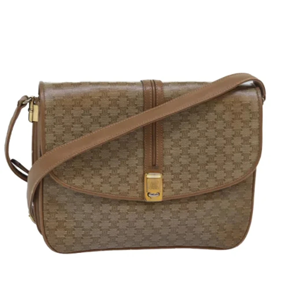 Celine Vintage Pre-owned Canvas celine-bags Beige Dames