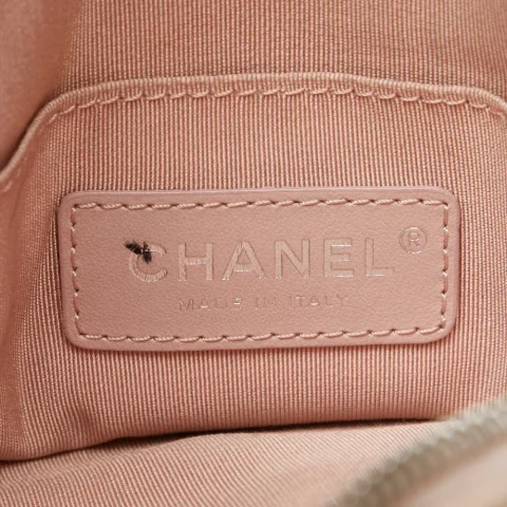 Chanel Vintage Pre-owned Leather handbags Pink Dames