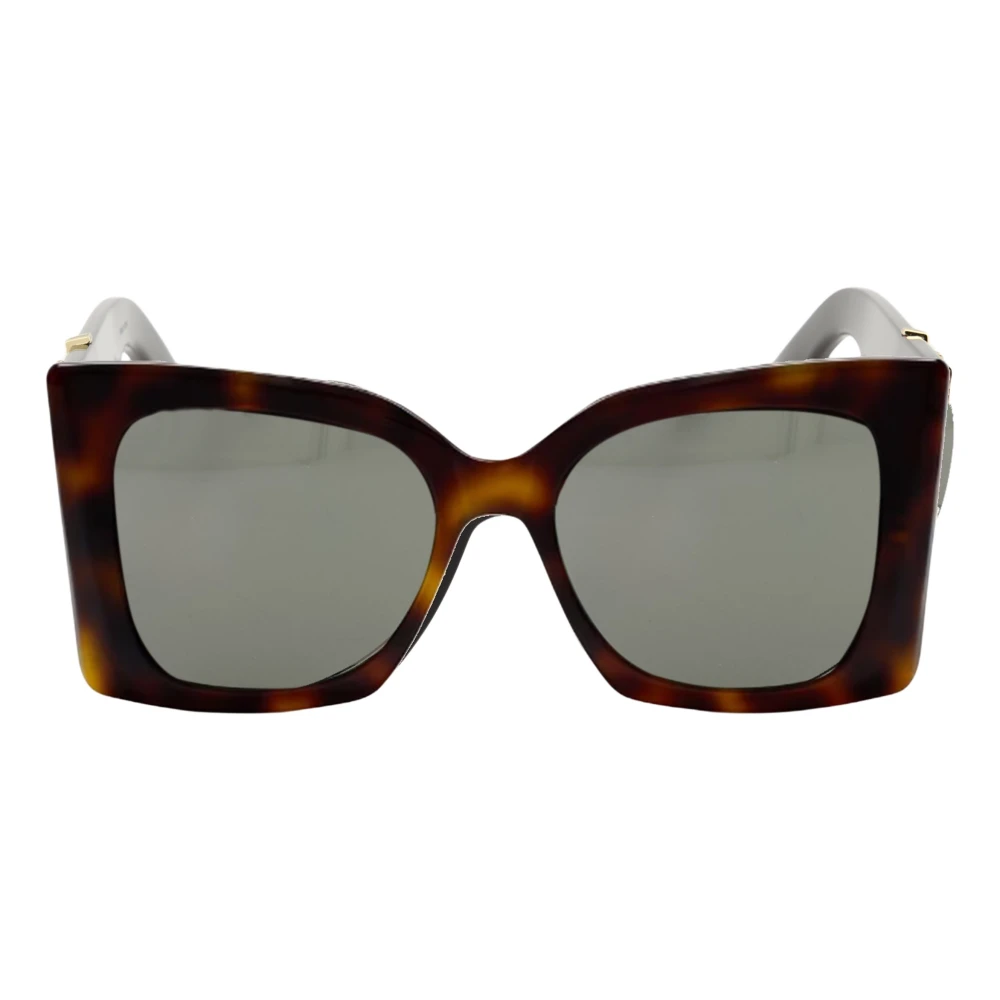 Saint Laurent Unisex Brown Sunglasses, One Size, Tortoiseshell Sunglasses Autumn-Winter 2024