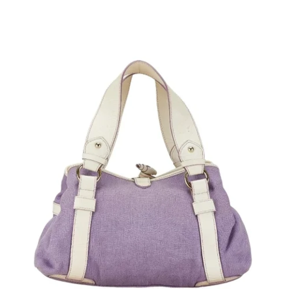Celine Vintage Pre-owned Canvas celine-bags Purple Dames