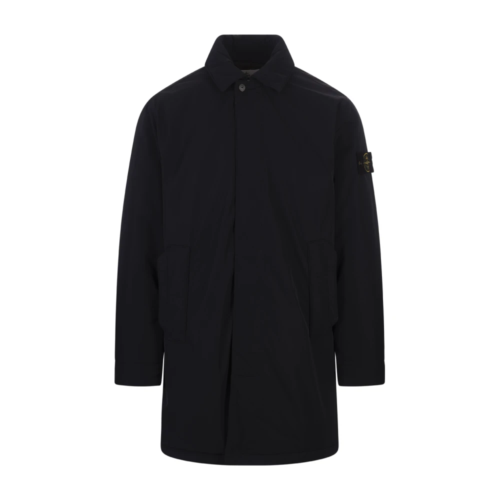 Stone Island Blå Micro Twill Bilrock Blue, Herr