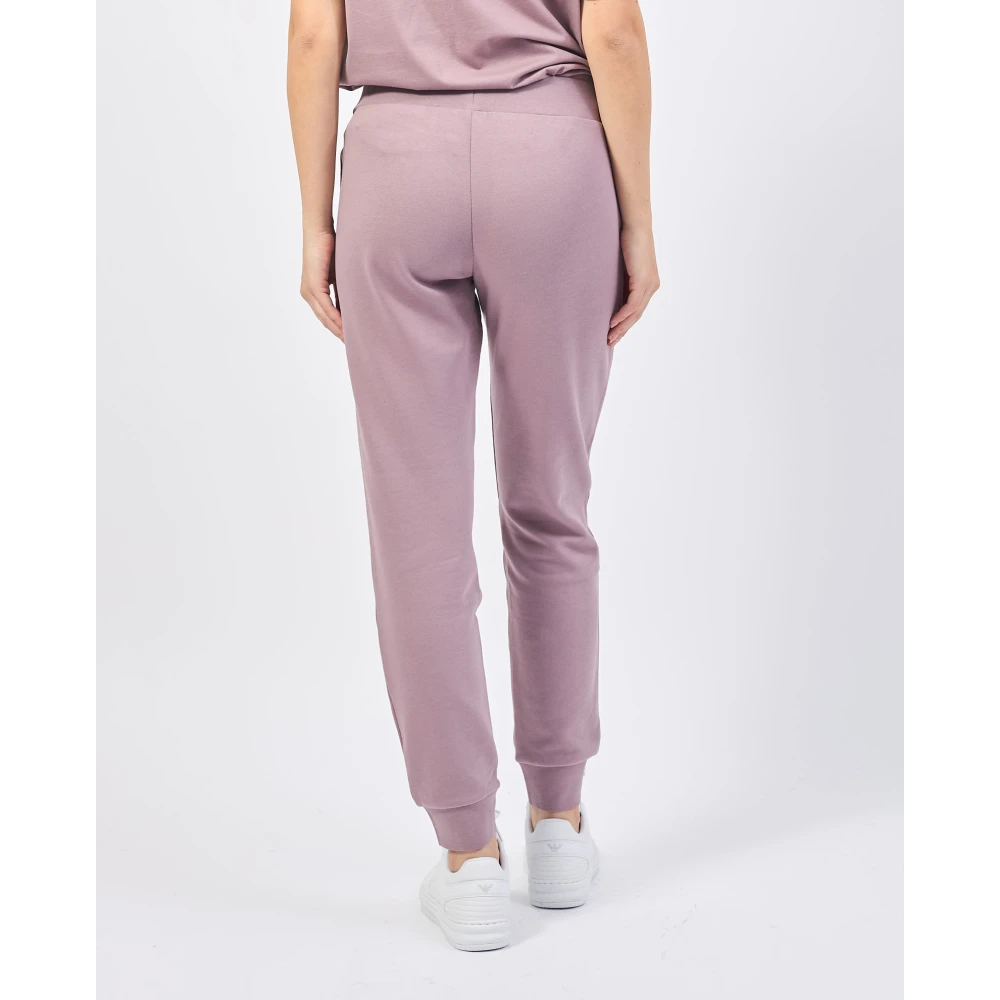 Emporio Armani Roze Sweatpants met elastische taille Pink Dames