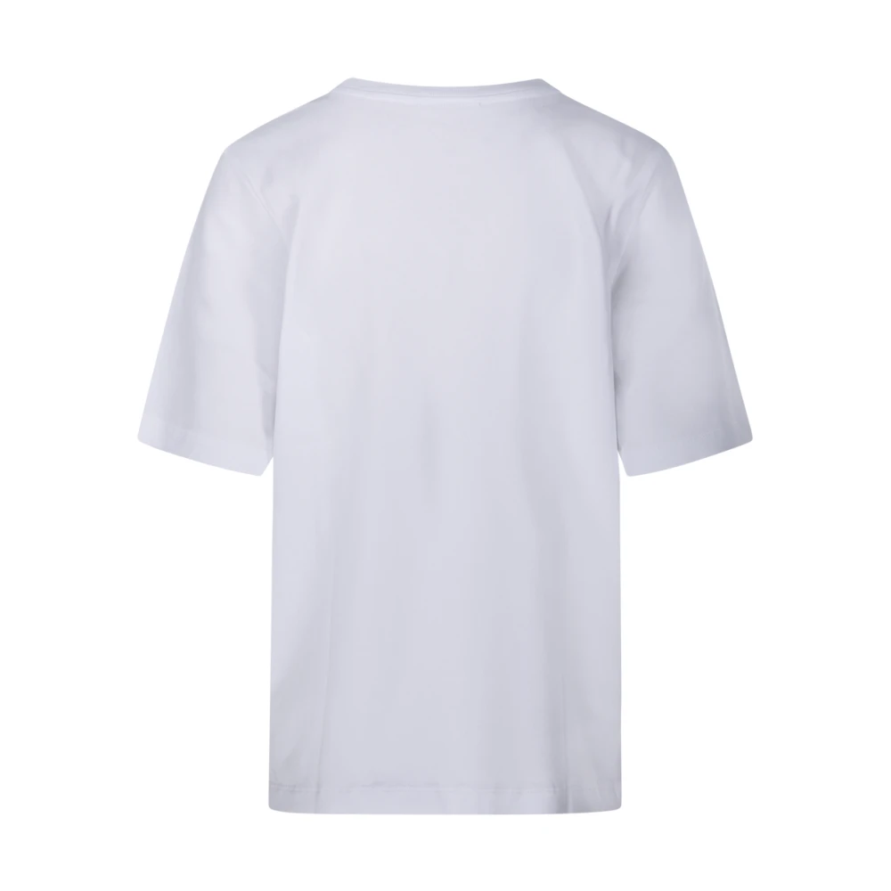 Maison Kitsuné Vos Hoofd Patch T-shirt White Dames