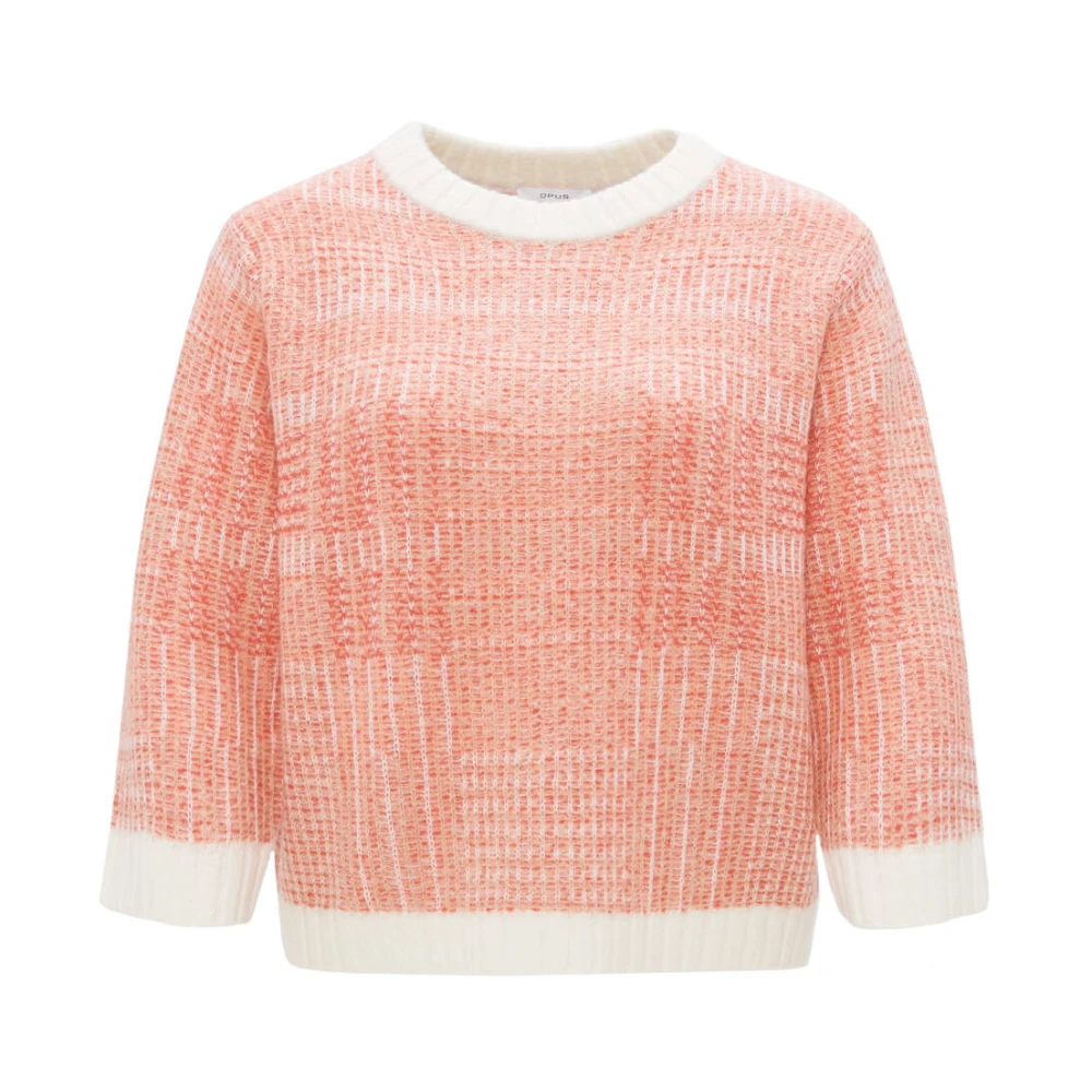 Opus Stijlvolle Pullover met Putzi Structuur Red Dames