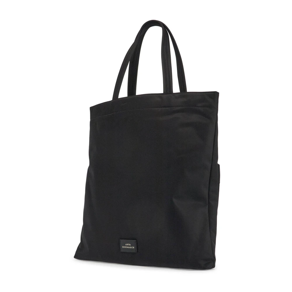 Anya Hindmarch Ogen Patch Tote Tas Black Dames