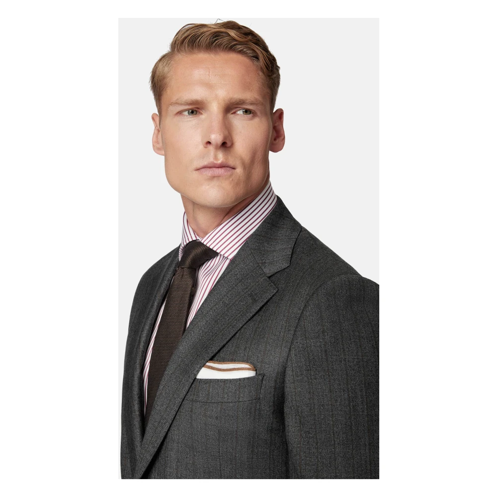 Boggi Milano Pakjes in zuivere wol met pinstripe Black Heren