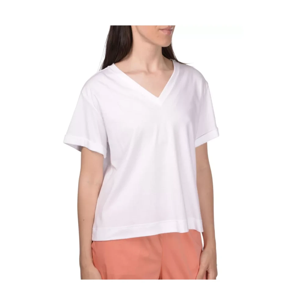 Gran Sasso Katoenen T-shirt White Dames