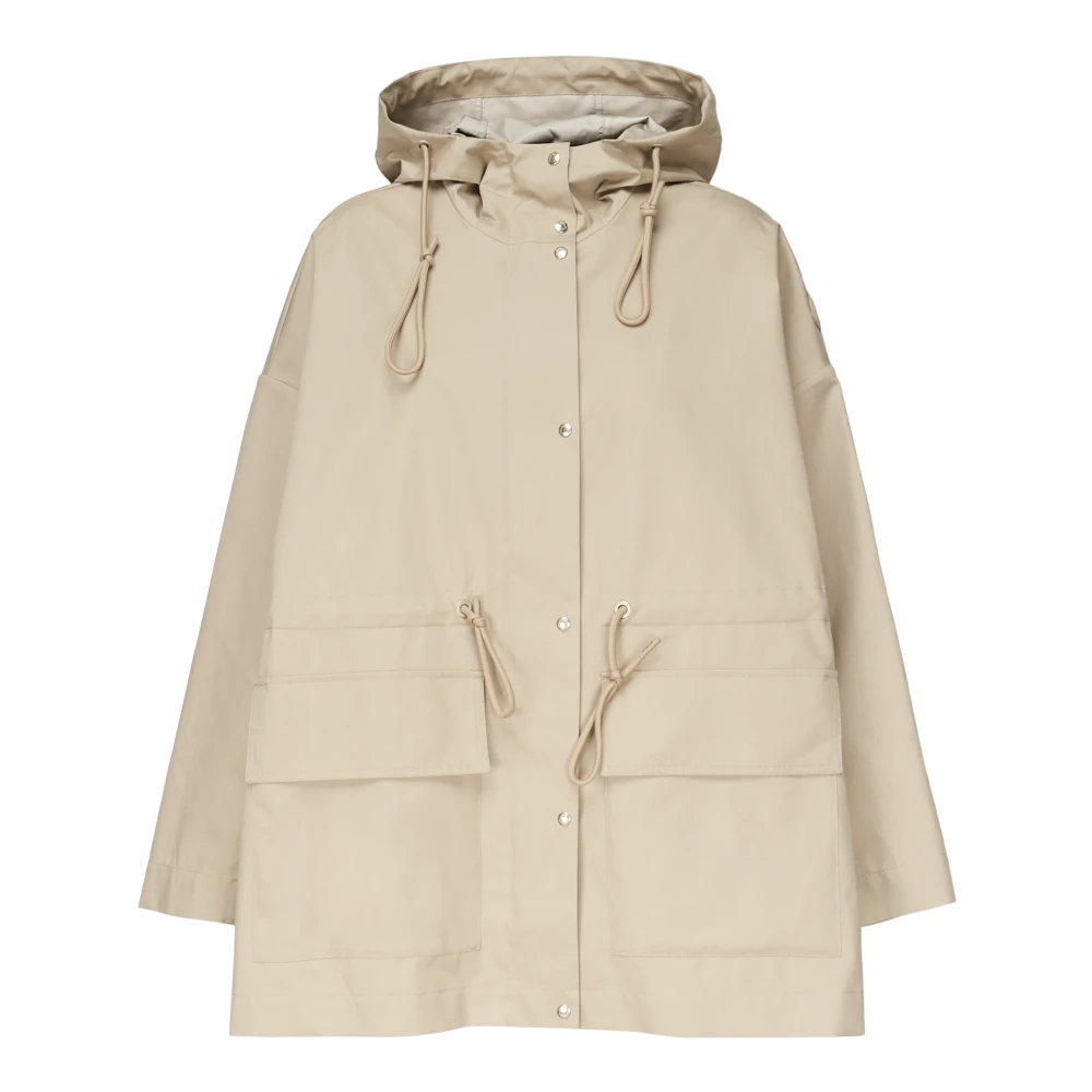 Moncler - Coats > Parkas - Beige - Moncler - Modalova