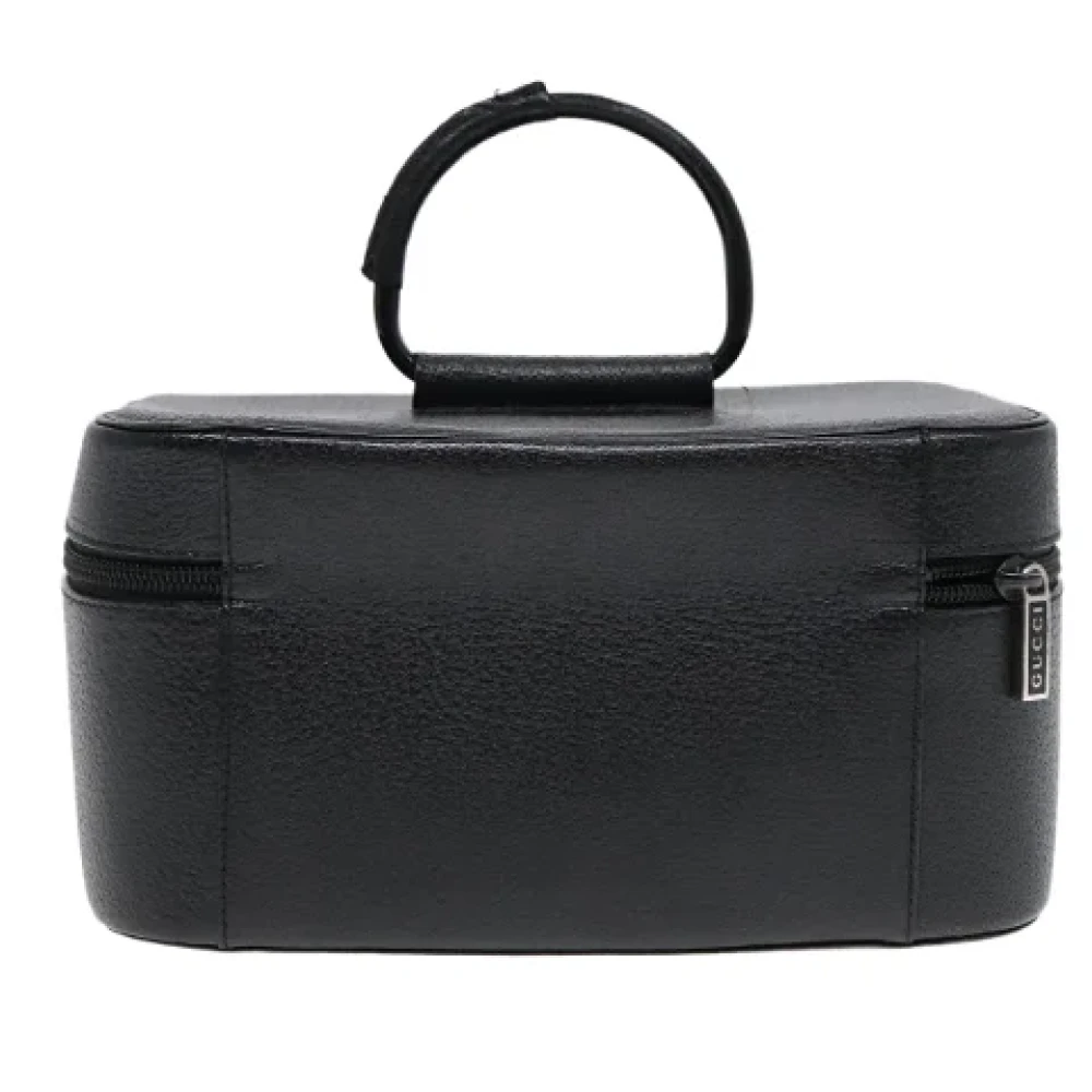 Gucci Vintage Pre-owned Leather pouches Black Dames
