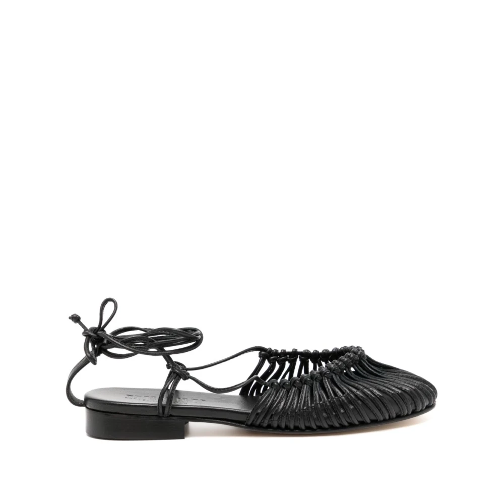 Hereu Flat Shoes - Female - Flat Sandals - Black - 3 Uk - Shoes