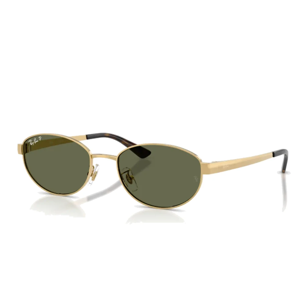 Ray-Ban Ray Ban 0Rb3774D Oval Sunglasses, Gold, Women - Image 8