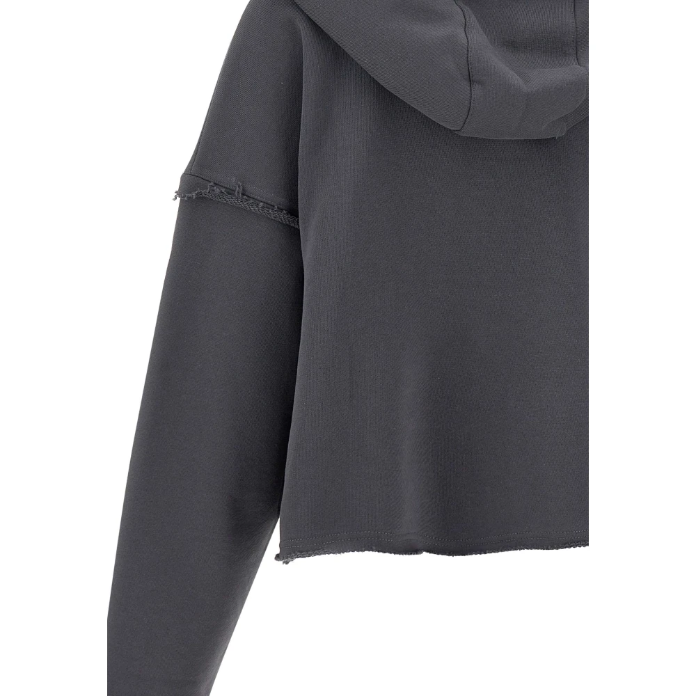 Iceberg Antracietgrijze Katoenen Sweatshirt met Capuchon Gray Dames