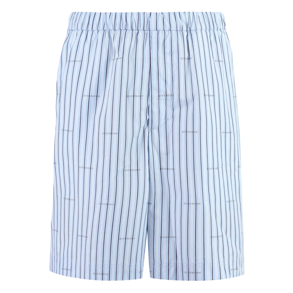 Givenchy Katoenen shorts met contrasterende kleuren Blue Heren