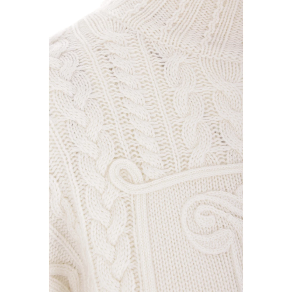 Max Mara Witte Trui met M Monogram White Dames