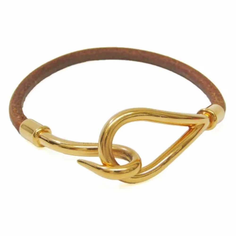 Hermès Vintage Pre-owned Leather bracelets Brown Dames