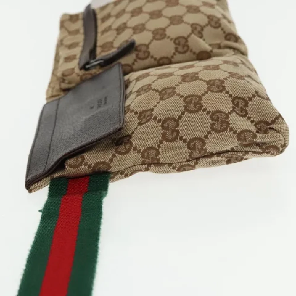 Gucci Vintage Pre-owned Canvas gucci-bags Beige Dames