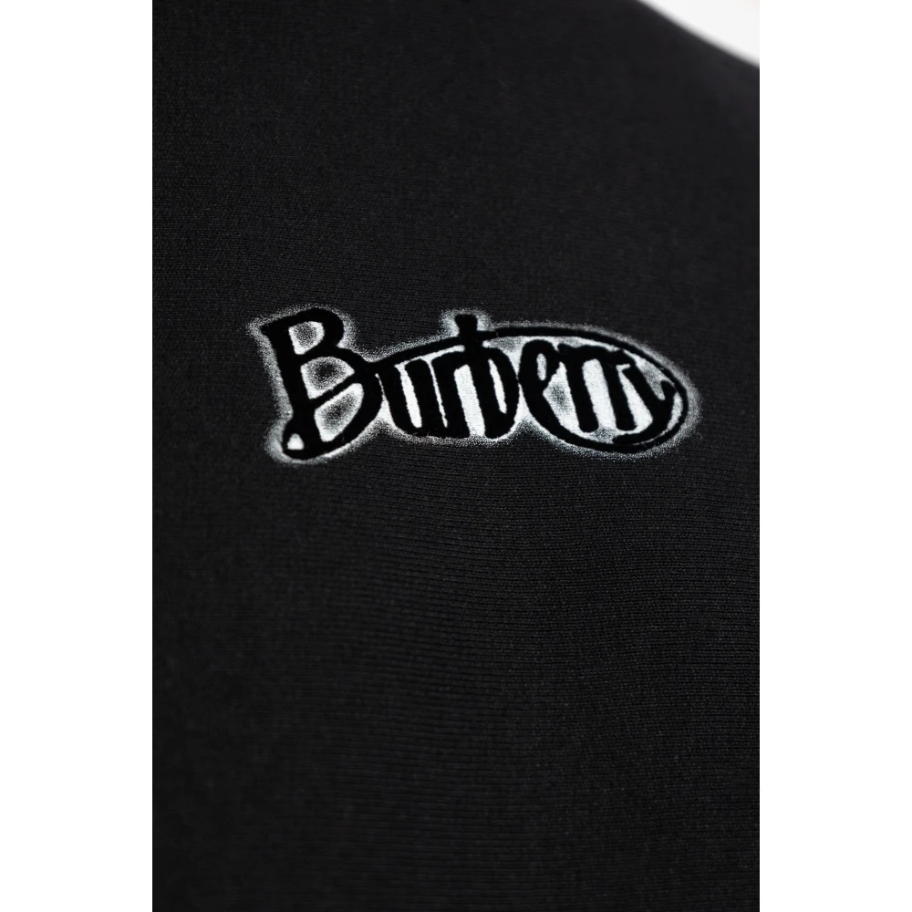 Burberry Katoenen sweatshirt met logo Black Heren