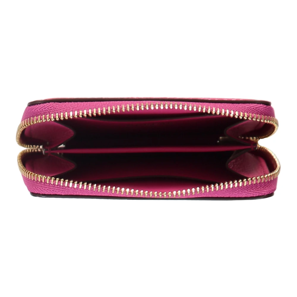 Moreau Paris Korrelig Leren Ritsportemonnee Pink Dames