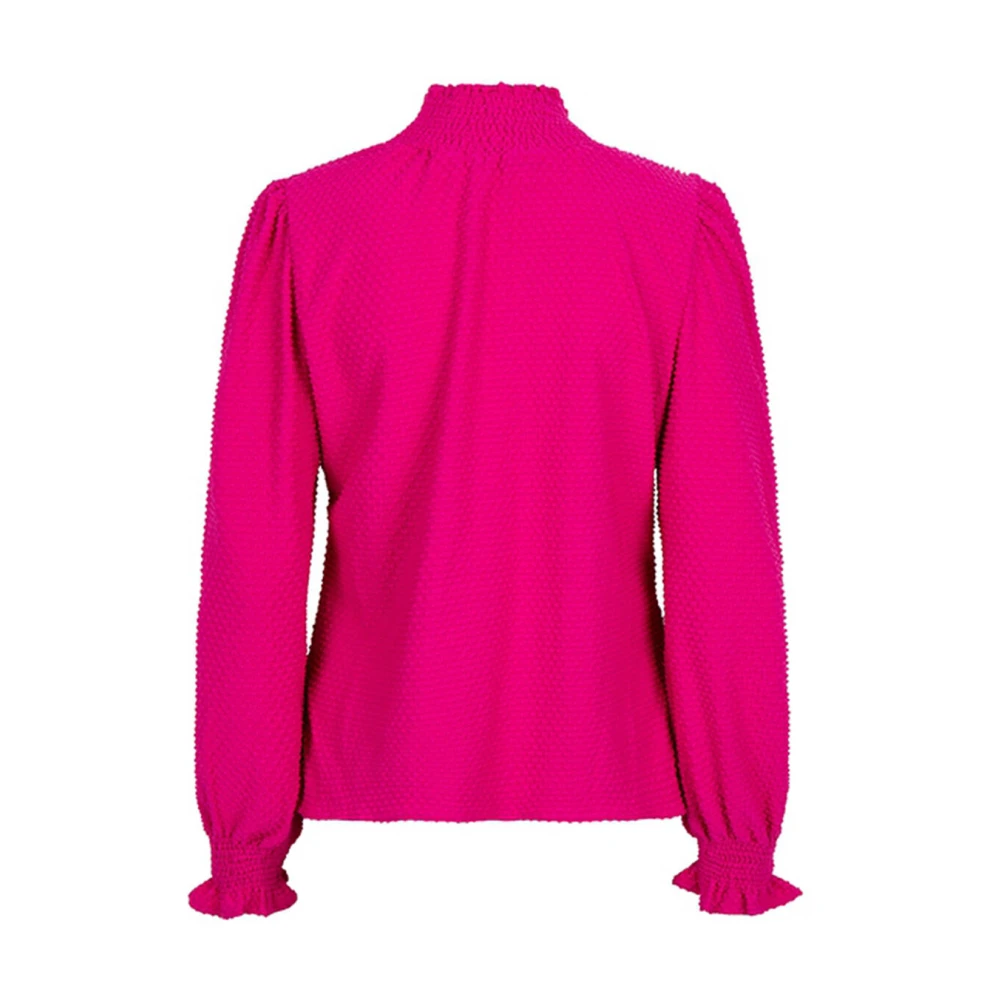 Lofty Manner Herenah Blouse met Lange Mouwen Pink Dames
