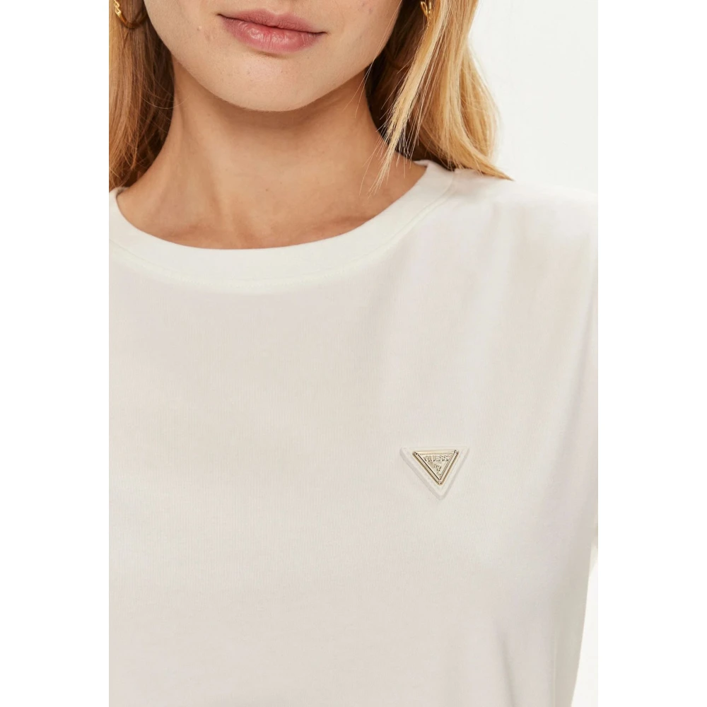 Guess Dames Logo T-Shirt White Dames