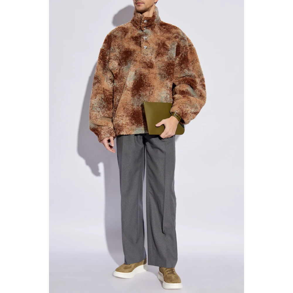 alexander mcqueen Fleece met zakken Brown Heren