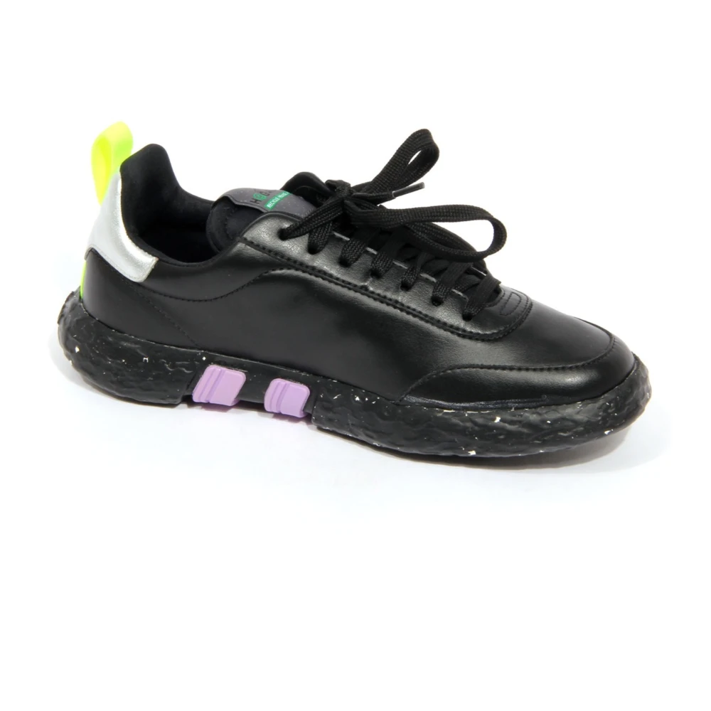 Hogan Leren Veterschoenen Dames Schoenen Zwart