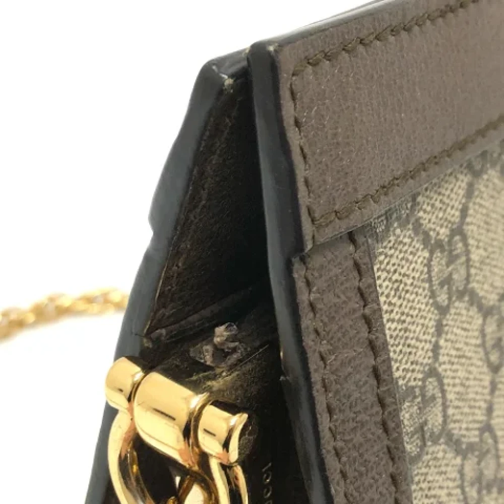 Gucci Vintage Pre-owned Fabric gucci-bags Brown Dames