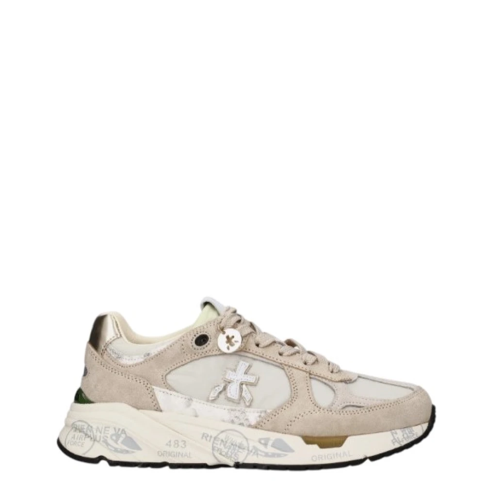 Premiata Women's Beige Sneakers, 7 Uk, Mased Trainers