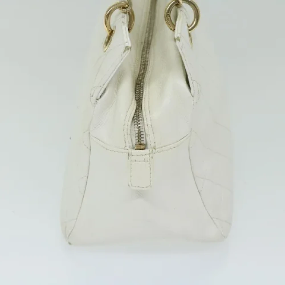 Chanel Vintage Pre-owned Leather chanel-bags White Dames