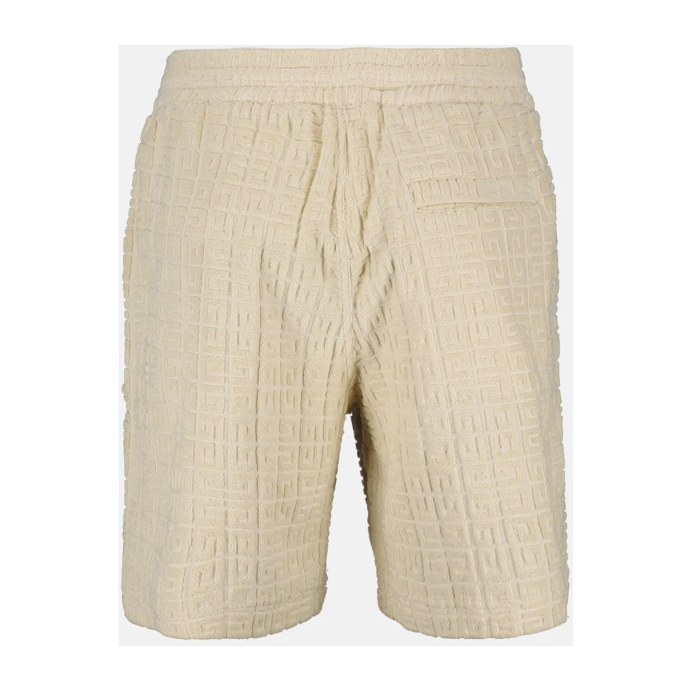 Givenchy 4G Print Lange Coupe Shorts Beige Heren