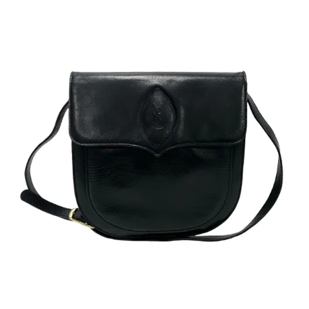 Yves Saint Laurent Vintage Pre-owned Leather crossbody-bags Black Dames