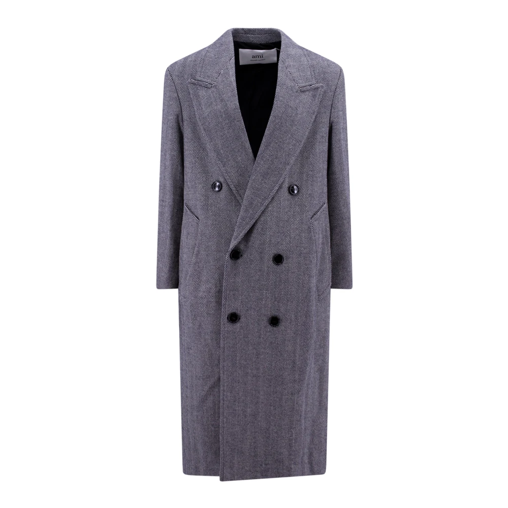 Coats > Double-Breasted Coats - - Ami Paris - Modalova