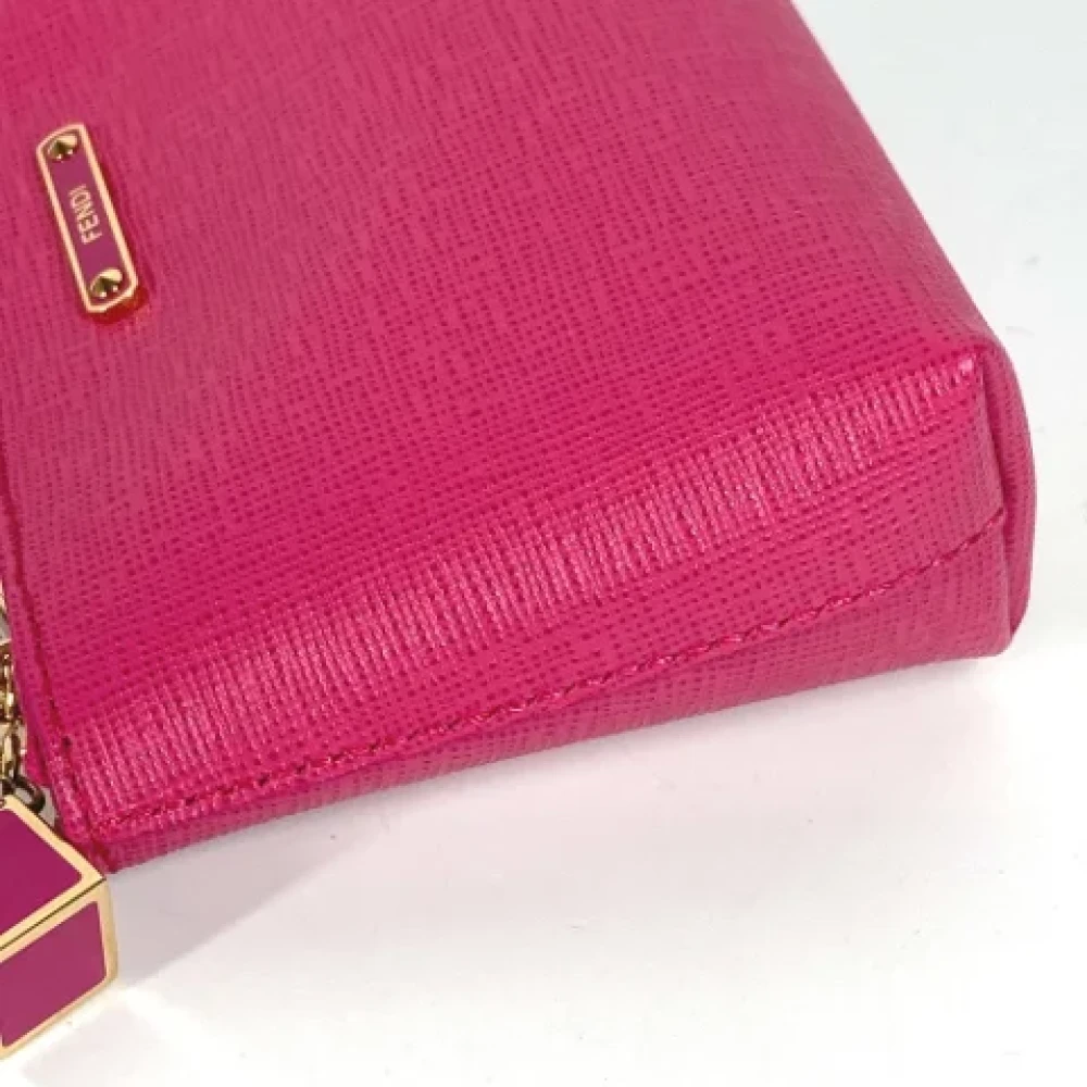 Fendi Vintage Pre-owned Leather clutches Pink Dames