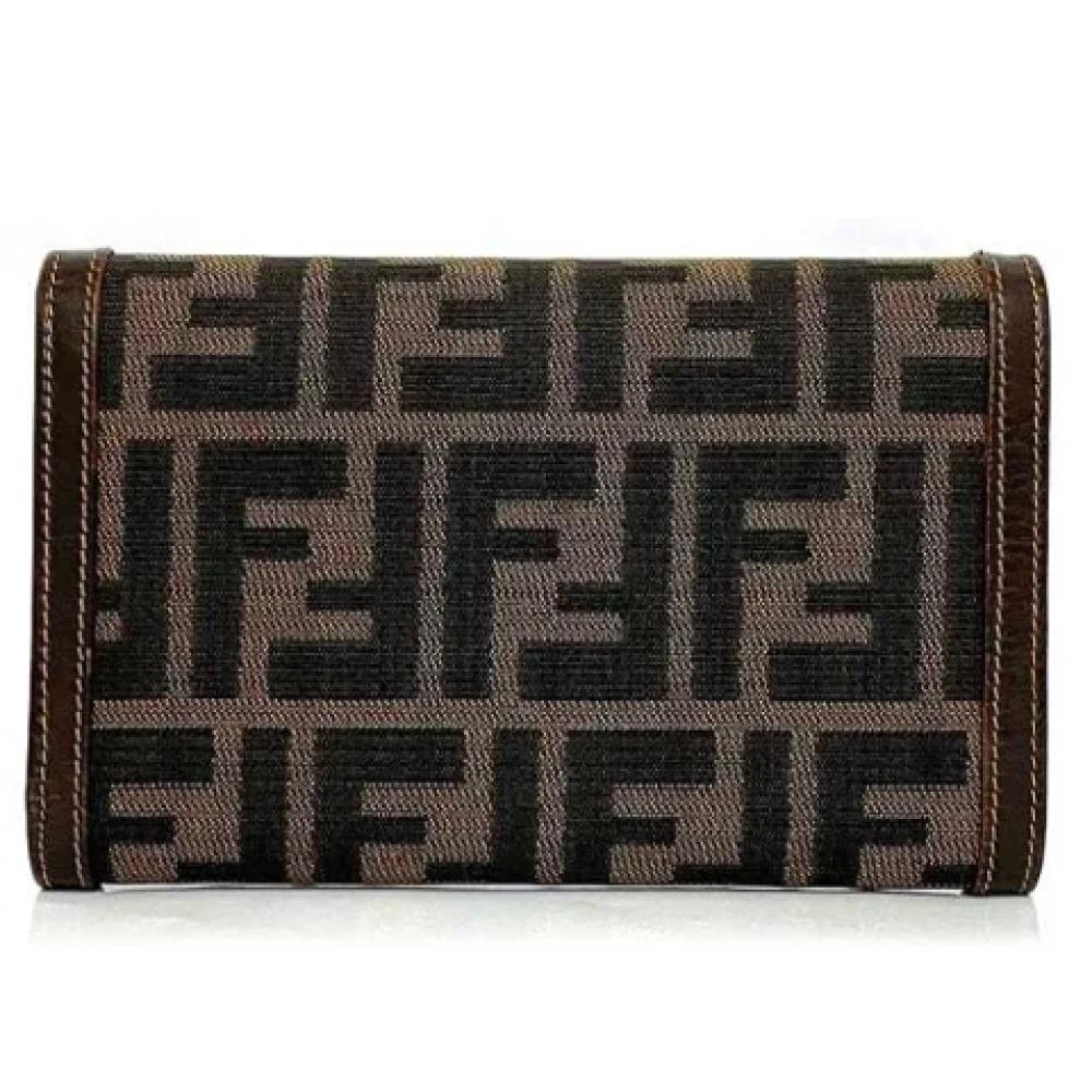 Fendi Vintage Pre-owned Leather wallets Brown Dames