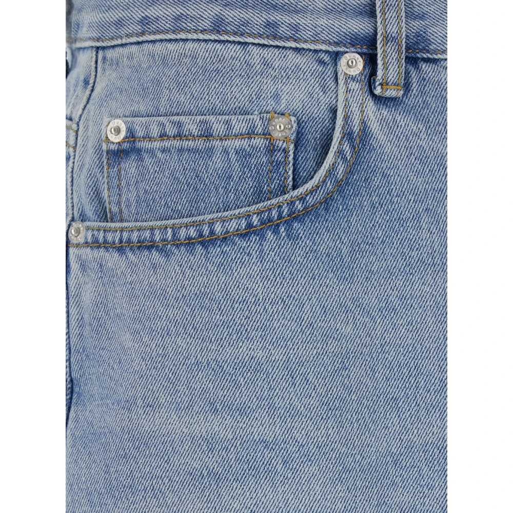 Dunst Lichtblauwe Denim Jeans met Logopatch Blue Heren