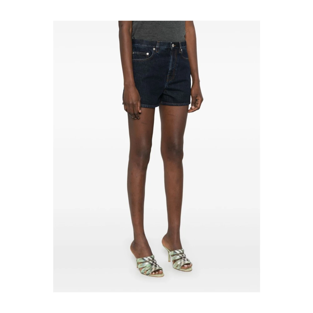 Burberry Blauwe Denim Pro Shorts Blue Dames