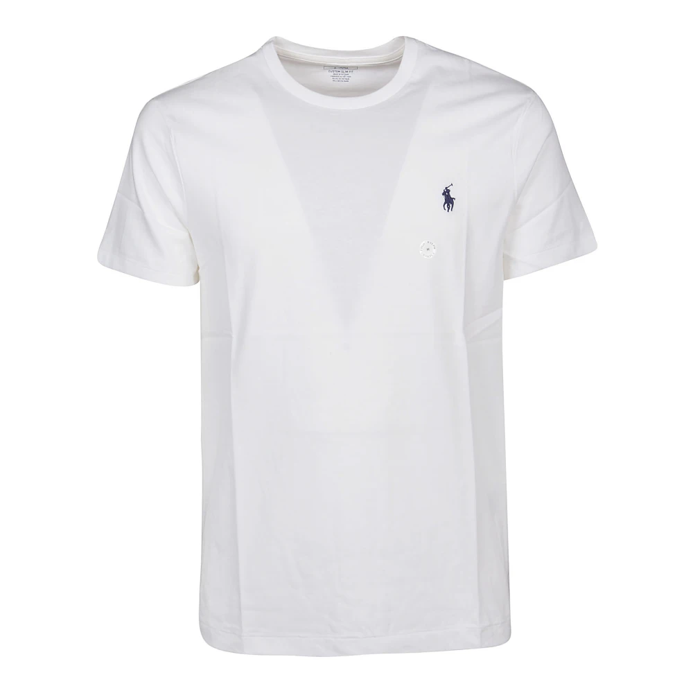 Polo Ralph Lauren Vit Custom Slim-Fit Jersey Crewneck T-Shirt